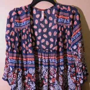 Cardigan with Floral Print, xhilaration, Small
